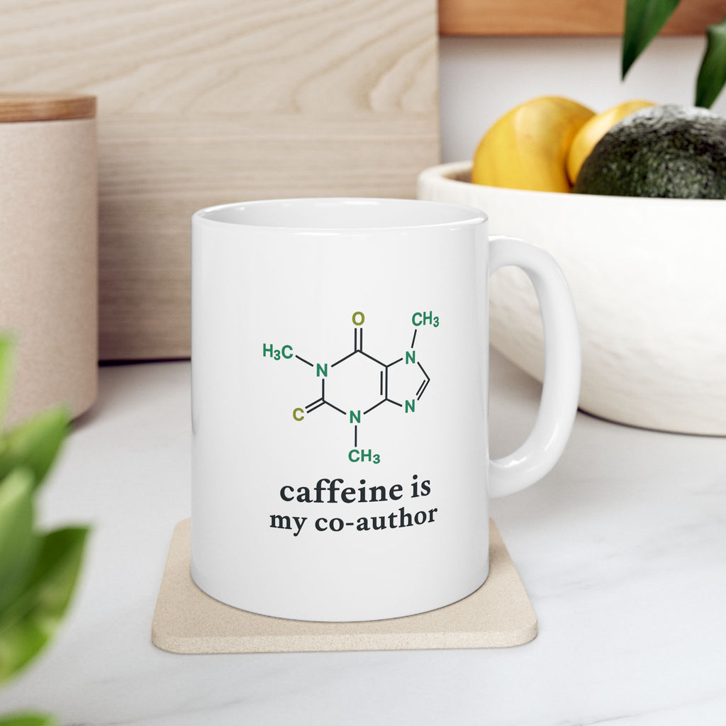 'Caffeine Is My Co-Author' Mug